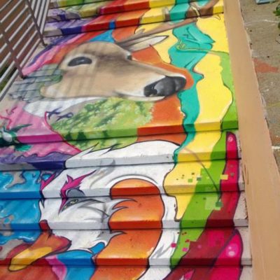 Parc de la cité de Saint-Hubert,  en collaboration avec l'artiste KORB