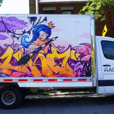 Hachem art's truck that I did for Mural festival, part 2