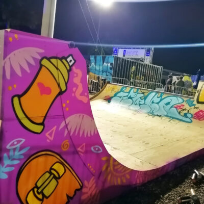 Decor for the Monster Music skate ramp
at Basel House,
Art basel, Miami 2022