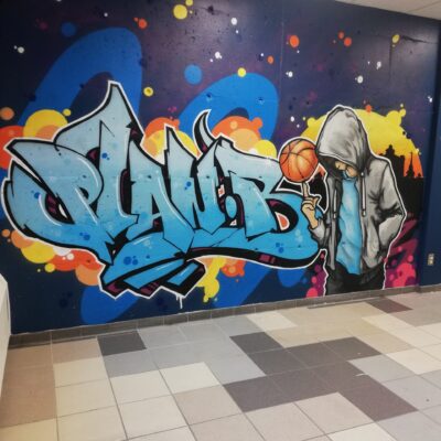 🏀
Déco pour l'école secondaire le Tremplin.